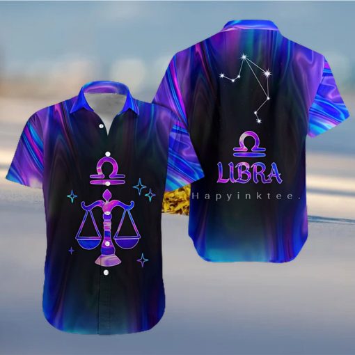 Libra Zodiac Ultra Holo Star Regular Gift For Summer Hawaii Shirt