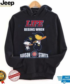 Life Begins When Season Cubs UBS Starts T Shirt