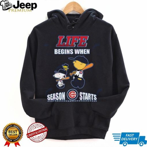 Life Begins When Season Cubs UBS Starts T Shirt