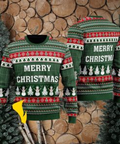 Light Up Merry Christmas Ugly Sweater 3D