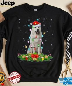 Lighting Xmas Santa Great Pyrenees Dog Christmas Unisex Shirt