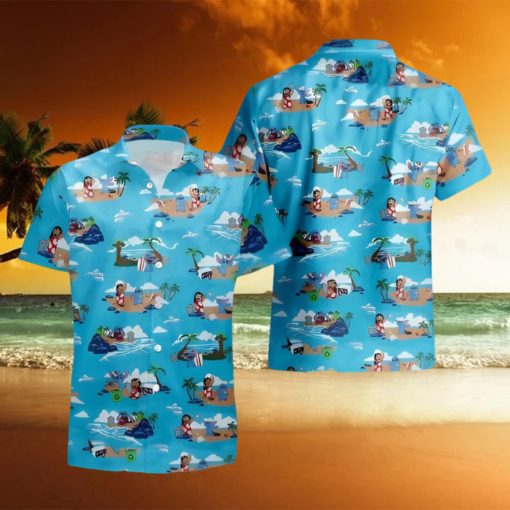 Lilo And Stitch Hawaiian Shirt Island Pattern Disney Birthday Gift For Adults