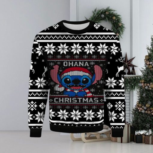 Lilo And Stitch Ohana Ugly Christmas Sweater