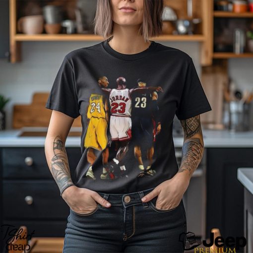 Limited 3 Legends Basketball Kobe Lebron Michael Jordan Graphic Tee Unisex Retro Tees Sweatshirt