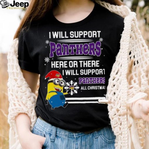 Limited UNI Panthers Minion Christmas Shirt