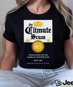 Limited Wide awake media store climate scam trojan horse for the globalist takeover plan art design t shirt