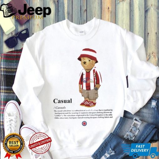 Lincoln Casual Bear Football Awaydays T Shirt.