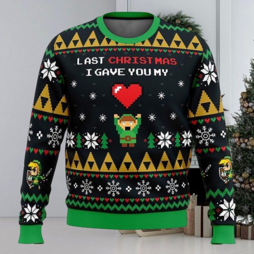Link To My Heart Legend of Zelda Ugly Christmas Sweater
