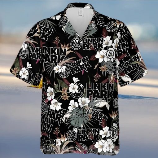 Linkin Park Rock Band And Logo Tropical Forest All Over Print Hawaiian Shirt