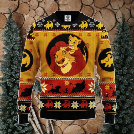 Lion King Simba Amazing Gift Ugly Christmas 3D Sweater Christmas Gift For Men And Women QBQ