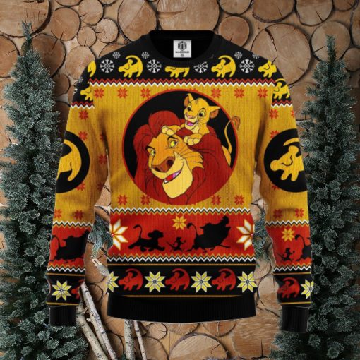 Lion King Simba Ugly Christmas Sweater For Men Women