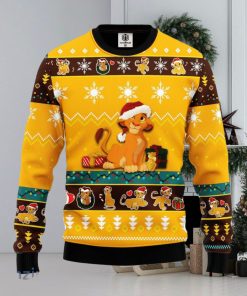 Lion King Simba Yellow 1 Amazing Gift Ugly Christmas 3D Sweater Christmas Gift For Men And Women