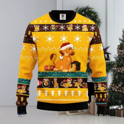 Lion King Simba Yellow 1 Amazing Gift Ugly Christmas 3D Sweater Christmas Gift For Men And Women