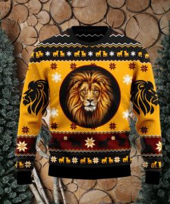 Lion Xmas Lion Lover Best Gift Ugly Christmas Sweater