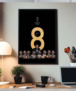 Lionel Messi 8 Ballon D’Or Winner Home Decor Poster Canvas