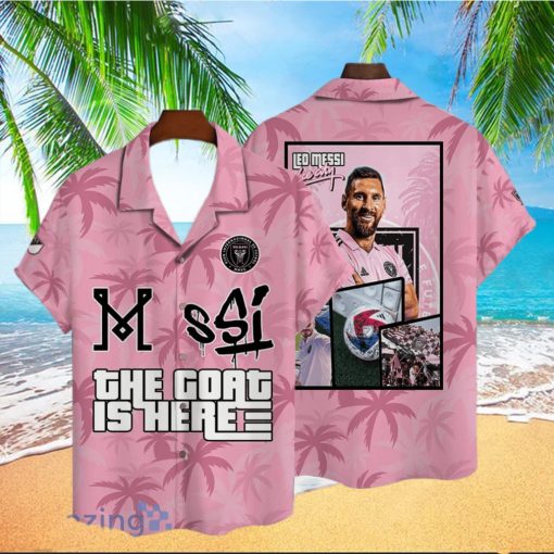 Lionel Messi Inter Miami CF Big Fans Gift Short Sleeve 3D Hawaiian Shirt Summer Gift