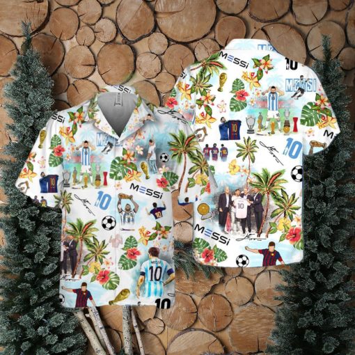 Lionel Messi Number 10 Hawaiian Shirt