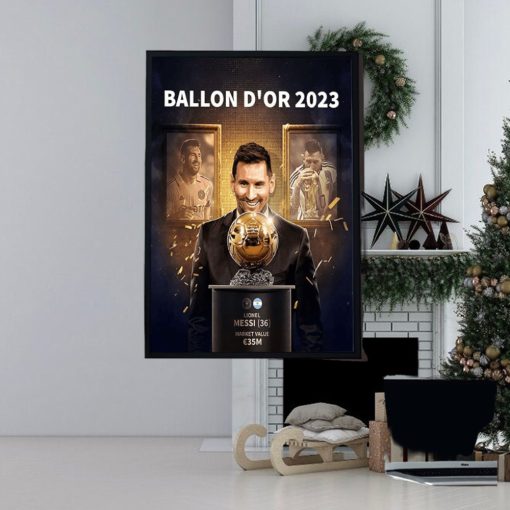 Lionel Messi Wins Eighth Ballon D’Or And Builds On His Record Home Decor Poster Canvas