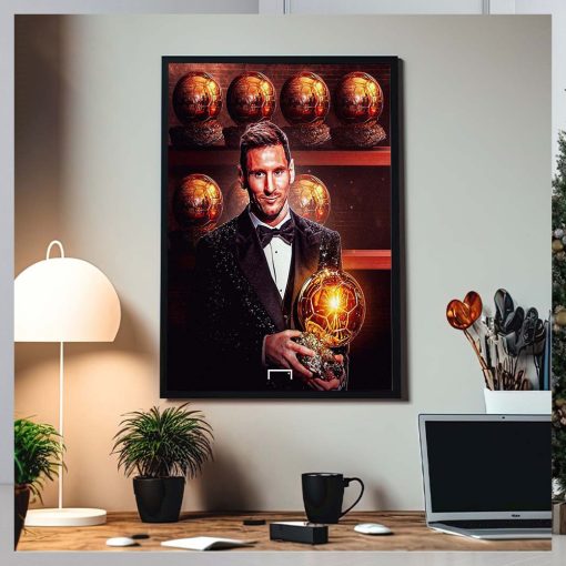 Lionel Messin Wins Eight Ballon D’Or Home Decor Poster Canvas