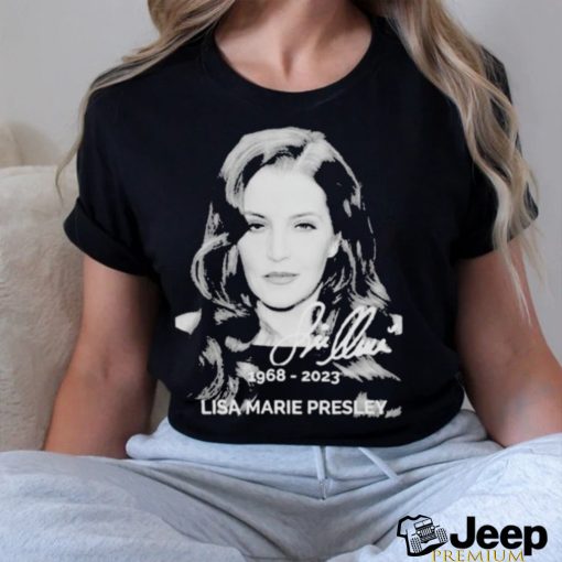 Lisa Marie presley 1968 2023 signatures shirt