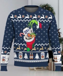 Lite Beer Grinch Hand Christmas Ugly Sweater Special Gift For Xmas