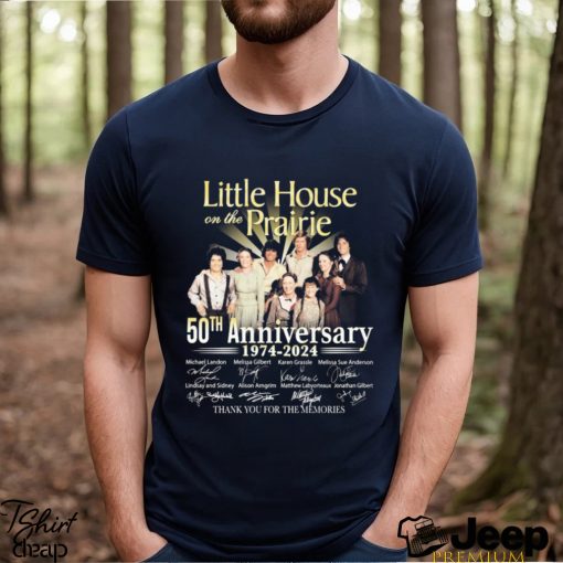 Little House On The Prairie 50th Anniversary 1974 2024 Thank You For The Memories Signatures Shirt