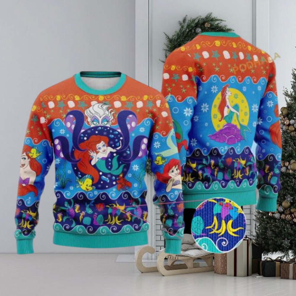 Little mermaid discount ugly christmas sweater