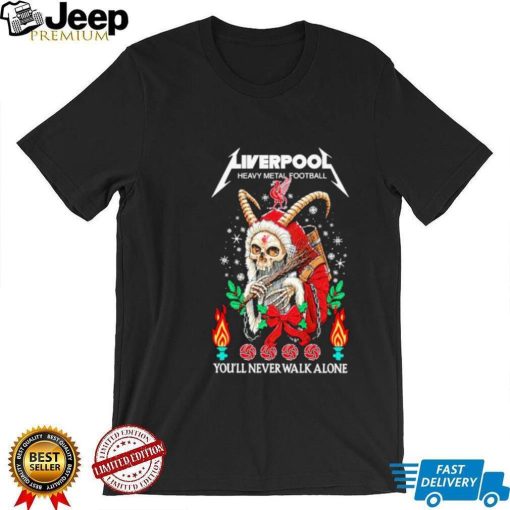 Liverpool heavy metal football you’ll never walk alone Christmas shirt