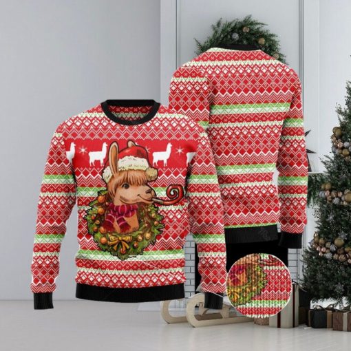 Llama Loves Christmas Ugly Christmas Sweater