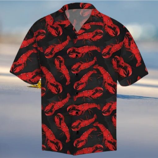 Lobster Tropical Lobster Aloha Summer Hawaiian Shirt