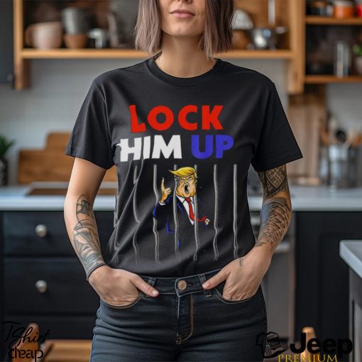 Lock him up jail Trump art design T shirt