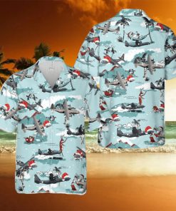 Lockheed Martin C 130J Super Hercules Christmas Hawaiian Shirt