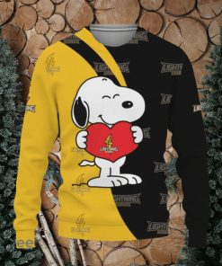 London Lightning Snoopy Cute Heart American Sports Team Ugly Xmas Sweater