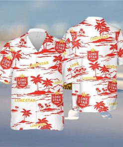 Lone Star Beer Beach Pattern Hawaiian Shirt