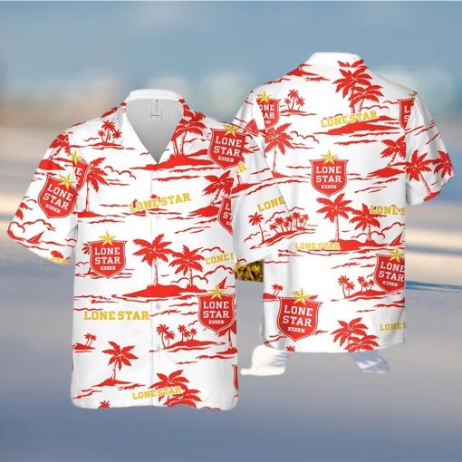 Lone Star Beer Beach Pattern Hawaiian Shirt