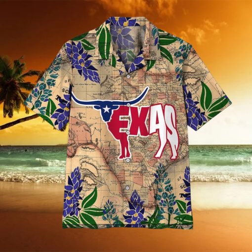 Longhorn Flag Texas Hawaiian Shirt Unisex Adult Hw4168 hawaiian shirt