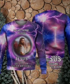 Lord Jesus Is With Me 3D Full Print Ugly Sweater Christmas Gift Sweater