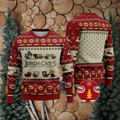 Lord Of Cats Funny Lord Of The Ring Xmas Gift Ugly Christmas Sweater For Men And Women