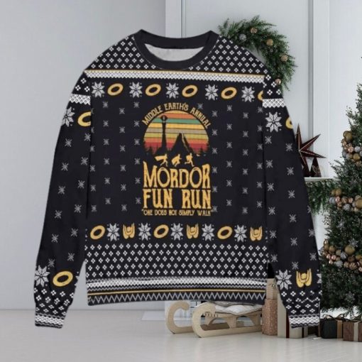 Lord Of The Rings Middle Earth Is Annual Mordor Fun Run Ugly Sweater