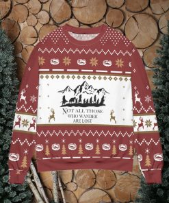 Lord Of The Rings Not All Those Who Wander Are Lost Ugly Christmas Sweater Christmas Gift For Men And Women