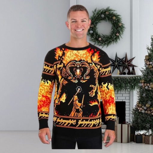 Lord of The Rings Adult You Shall Not Pass Ugly Sweater