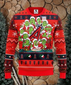 Los Angeles Angels 12 Grinch Xmas Day Christmas Ugly Sweater