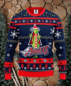 Los Angeles Angels Funny Grinch Christmas Ugly Sweater