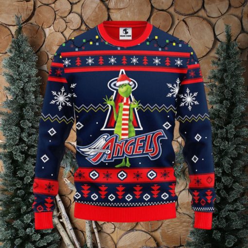 Los Angeles Angels Funny Grinch Christmas Ugly Sweater