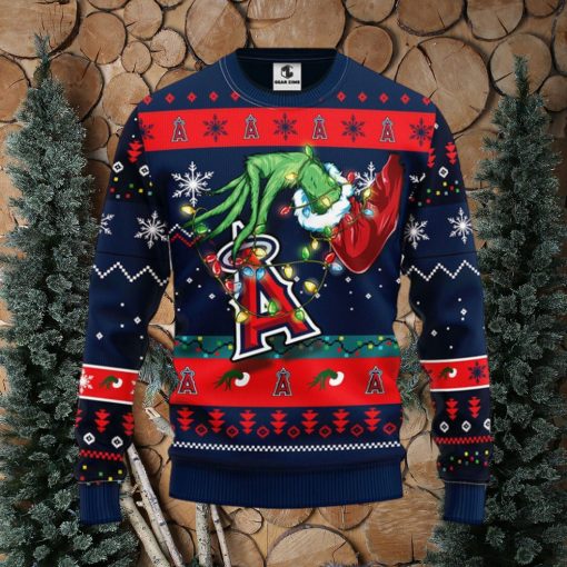 Los Angeles Angels Grinch Christmas Ugly Sweater