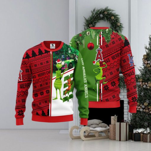 Los Angeles Angels Grinch & Scooby doo Christmas Ugly Sweater 1