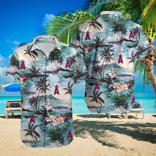 Los Angeles Angels MLB Coconut Beach Logo Fans Gift Hawaiian Shirt For Men And Women