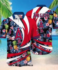 Los Angeles Angels MLB Flower All Over Printed Unisex Hawaiian Shirt