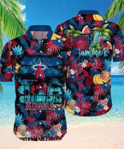 Los Angeles Angels MLB Flower Full Print Classic Hawaiian Shirt