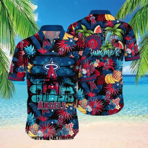 Los Angeles Angels MLB Flower Full Print Classic Hawaiian Shirt